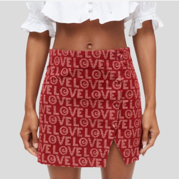 Urban Outfitters Dresses & Skirts - Urban Outfitters Gianna Corduroy Mini Skirt, Red M NWT